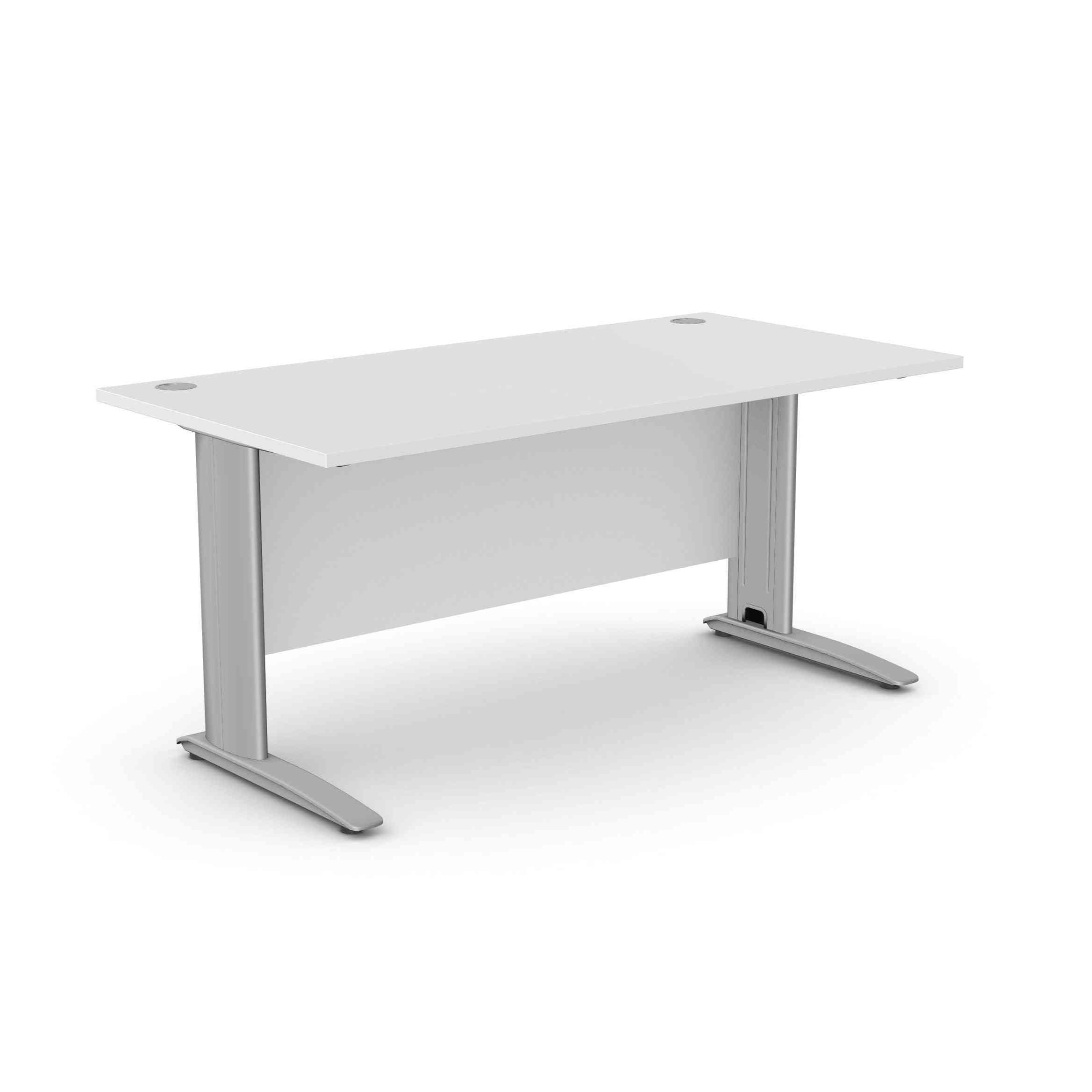 Biroja galds ARETH STANDARD, ar nosegpaneli-Ergostock