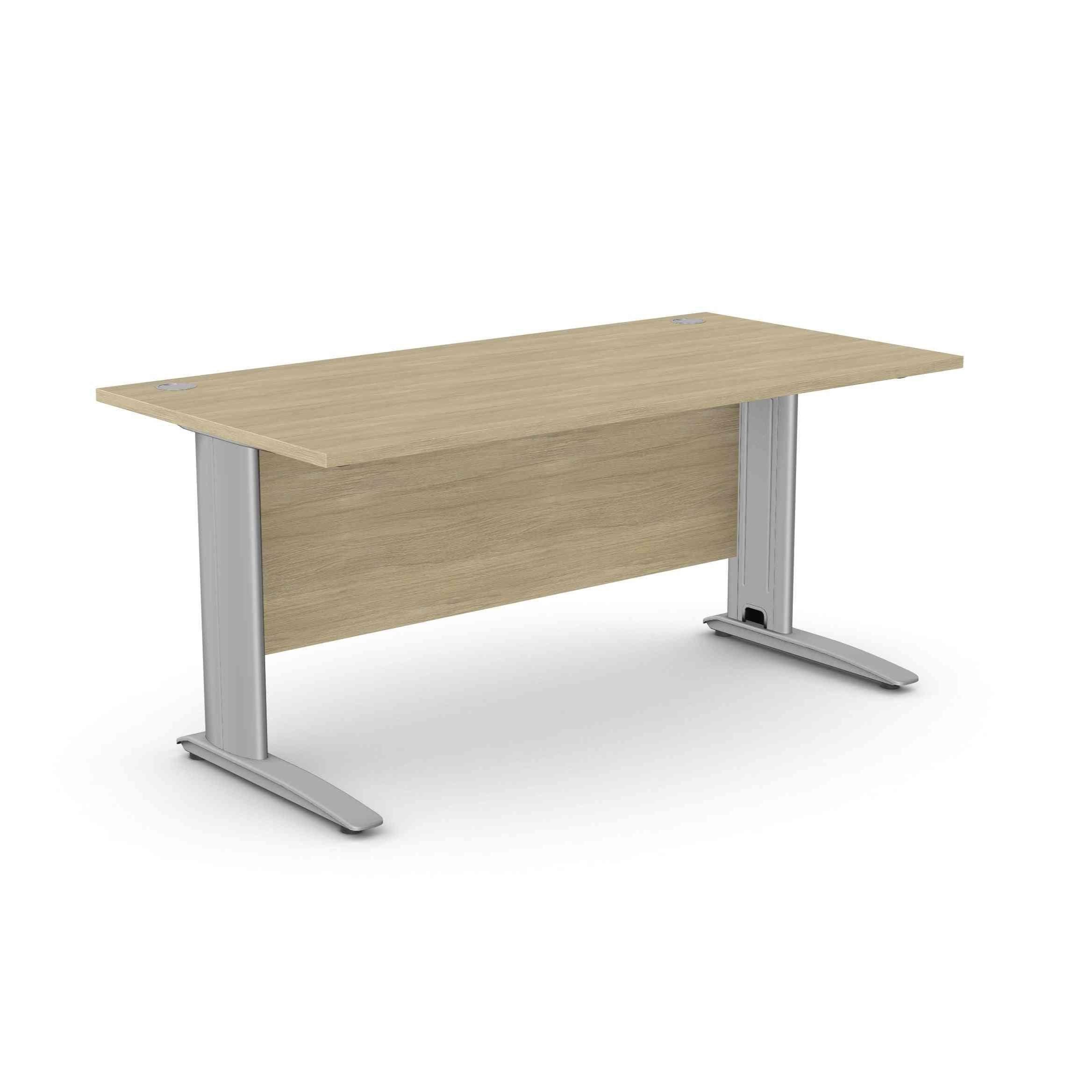 Biroja galds ARETH STANDARD, ar nosegpaneli-Ergostock