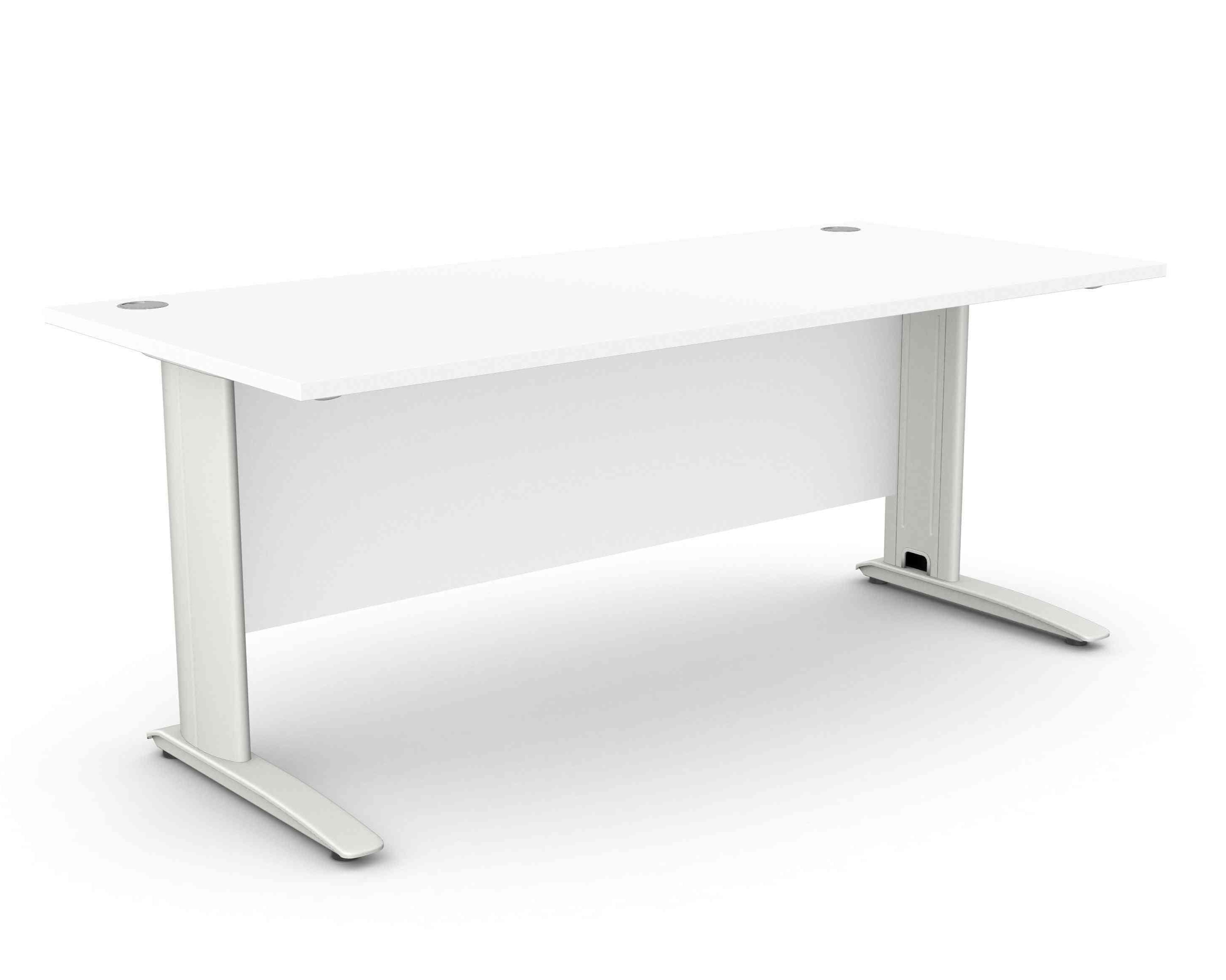 Biroja galds ARETH STANDARD, ar nosegpaneli-Ergostock