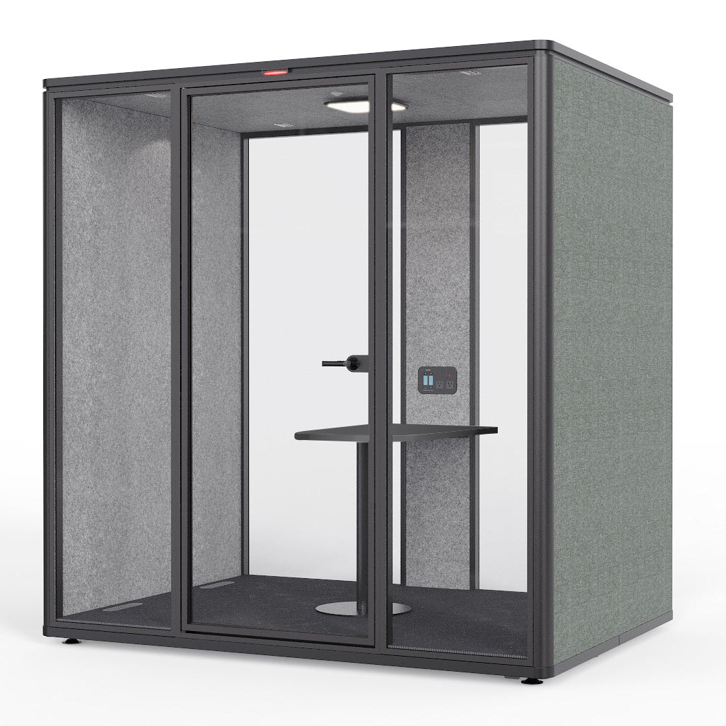 Klusuma kabīne OVIKAA M POD GEN2, 4 cilvēkiem, 31dB – Olive (zaļgana) / Melna