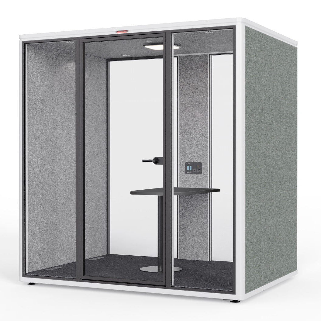 Klusuma kabīne OVIKAA M POD GEN2, 4 cilvēkiem, 31dB – Olive (zaļgana) / Balta