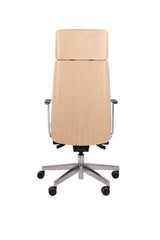 Biroja krēsls MoonWood HD Beech Wood All Chrome Seattle-Ergostock