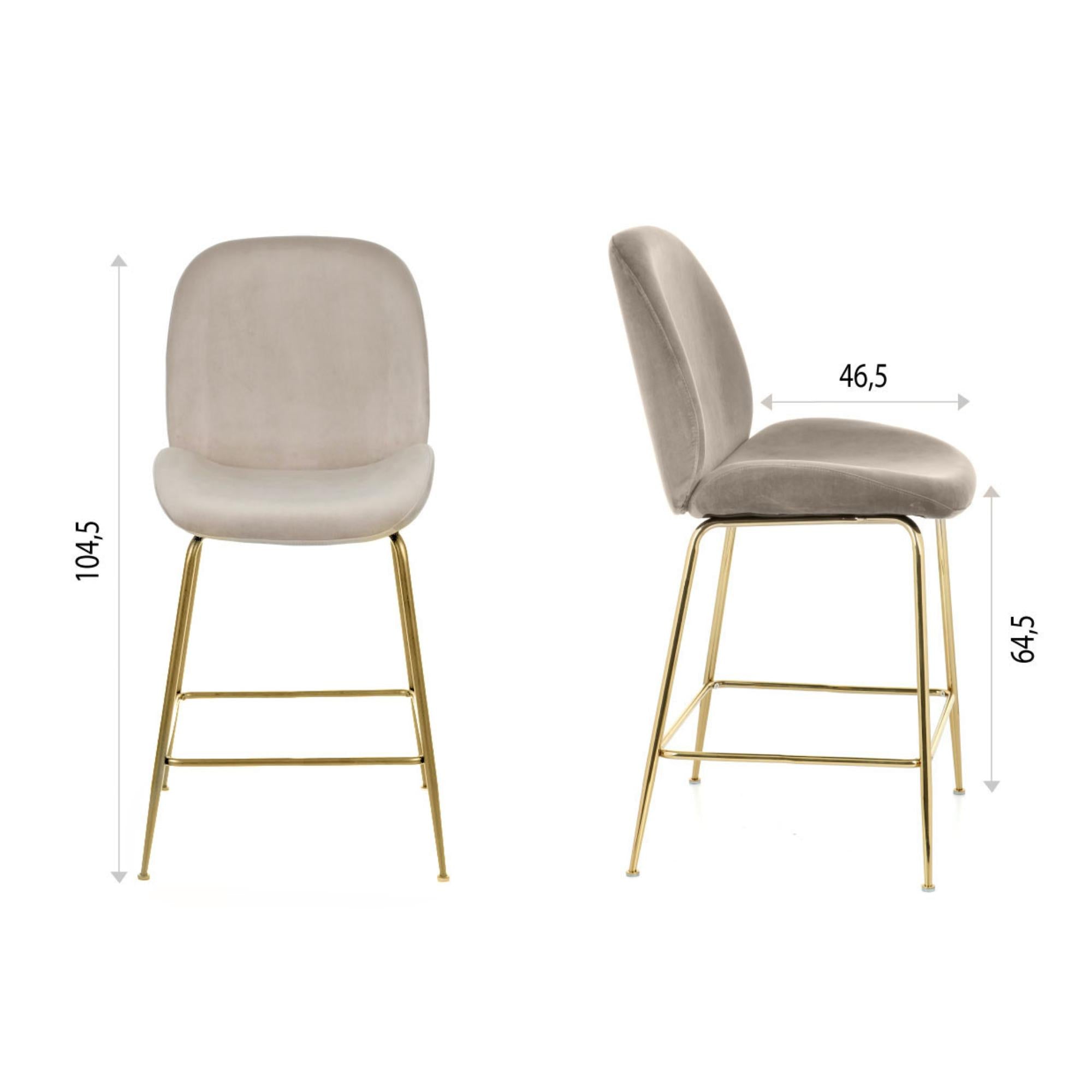 Krēsls Dori Gold, ar kāju balstu - Ergostock.lv