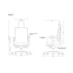 Biroja krēsls SPINELLY - Ergostock.lv