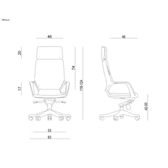 Biroja krēsls APOLLO - Ergostock.lv