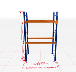 Palešu plaukts Schulte pamatsekcija dziļums 1100 mm - Ergostock.lv