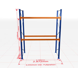 Palešu plaukts Schulte pamatsekcija dziļums 1100 mm - Ergostock.lv