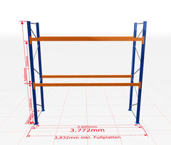 Palešu plaukts Schulte pamatsekcija dziļums 1100 mm - Ergostock.lv