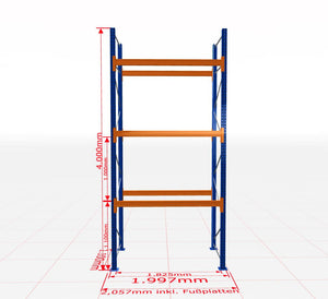 Palešu plaukts Schulte pamatsekcija dziļums 1100 mm - Ergostock.lv