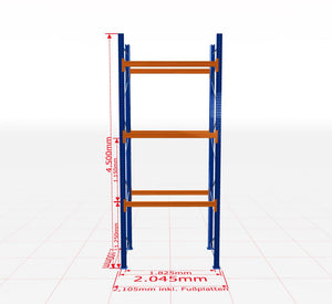 Palešu plaukts Schulte pamatsekcija dziļums 1100 mm-Ergostock