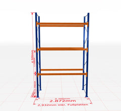 Palešu plaukts Schulte pamatsekcija dziļums 1100 mm-Ergostock