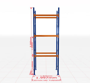 Palešu plaukts Schulte pamatsekcija dziļums 1100 mm-Ergostock