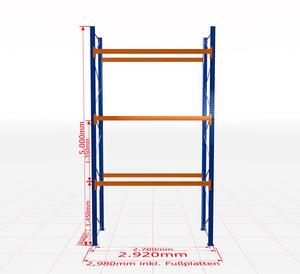 Palešu plaukts Schulte pamatsekcija dziļums 1100 mm-Ergostock