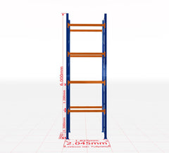 Palešu plaukts Schulte pamatsekcija dziļums 1100 mm-Ergostock