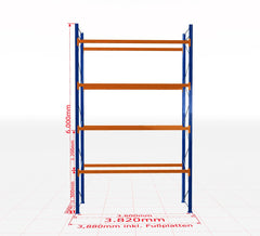 Palešu plaukts Schulte pamatsekcija dziļums 1100 mm-Ergostock