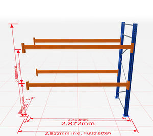 Palešu plaukts Schulte papildsekcija dziļums 1100 mm - Ergostock.lv