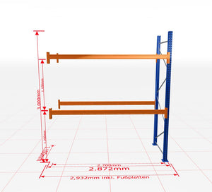 Palešu plaukts Schulte papildsekcija dziļums 1100 mm - Ergostock.lv