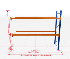 Palešu plaukts Schulte papildsekcija dziļums 1100 mm - Ergostock.lv