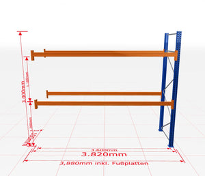 Palešu plaukts Schulte papildsekcija dziļums 1100 mm - Ergostock.lv
