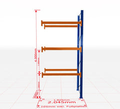 Palešu plaukts Schulte papildsekcija dziļums 1100 mm - Ergostock.lv