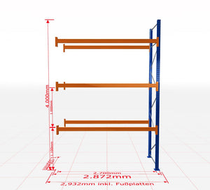 Palešu plaukts Schulte papildsekcija dziļums 1100 mm - Ergostock.lv