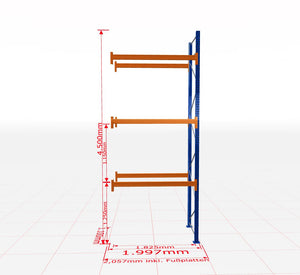 Palešu plaukts Schulte papildsekcija dziļums 1100 mm-Ergostock