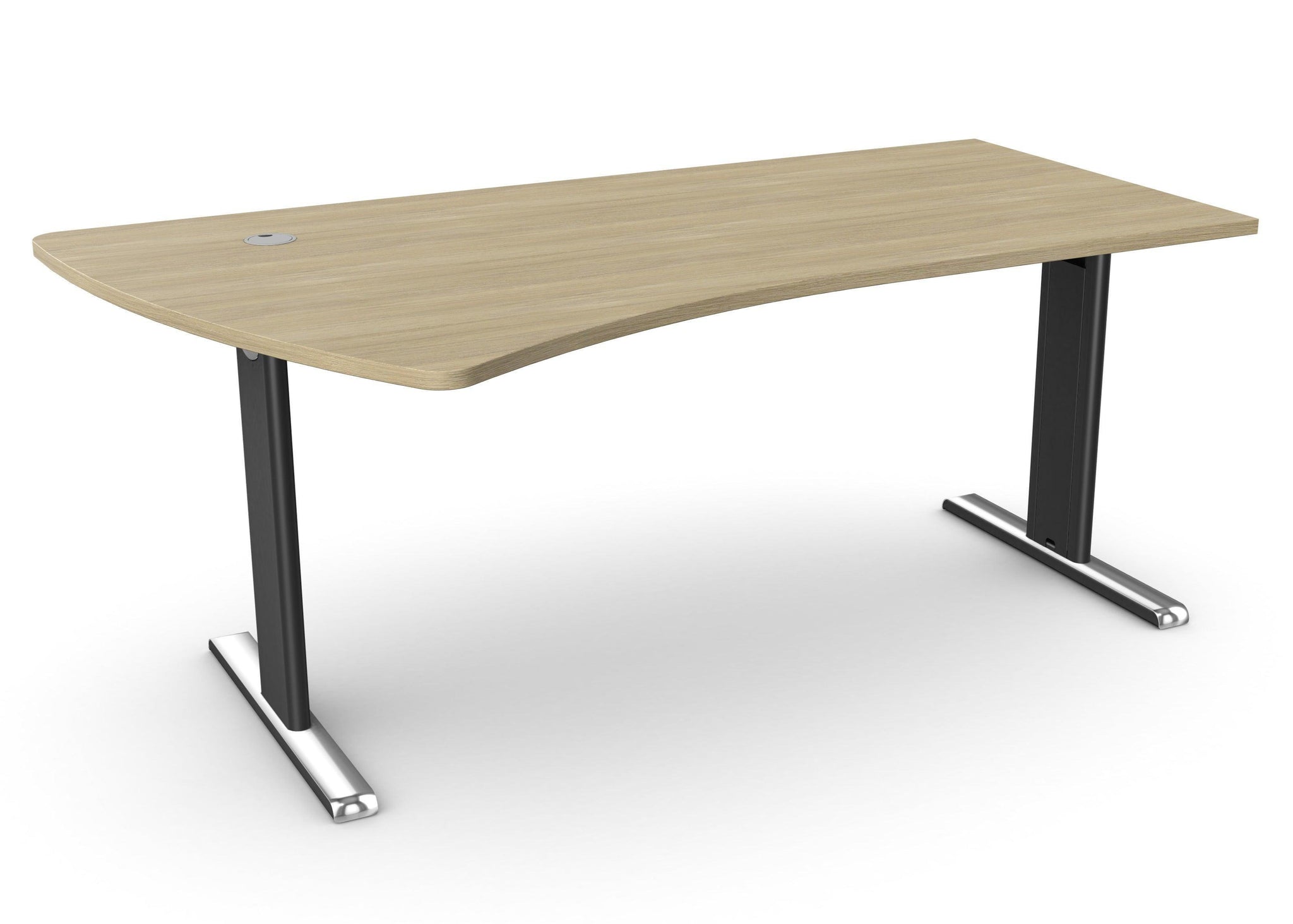 Biroja galds THEO ELEGANCE ONE, 180 x 80/100 cm - Ergostock.lv