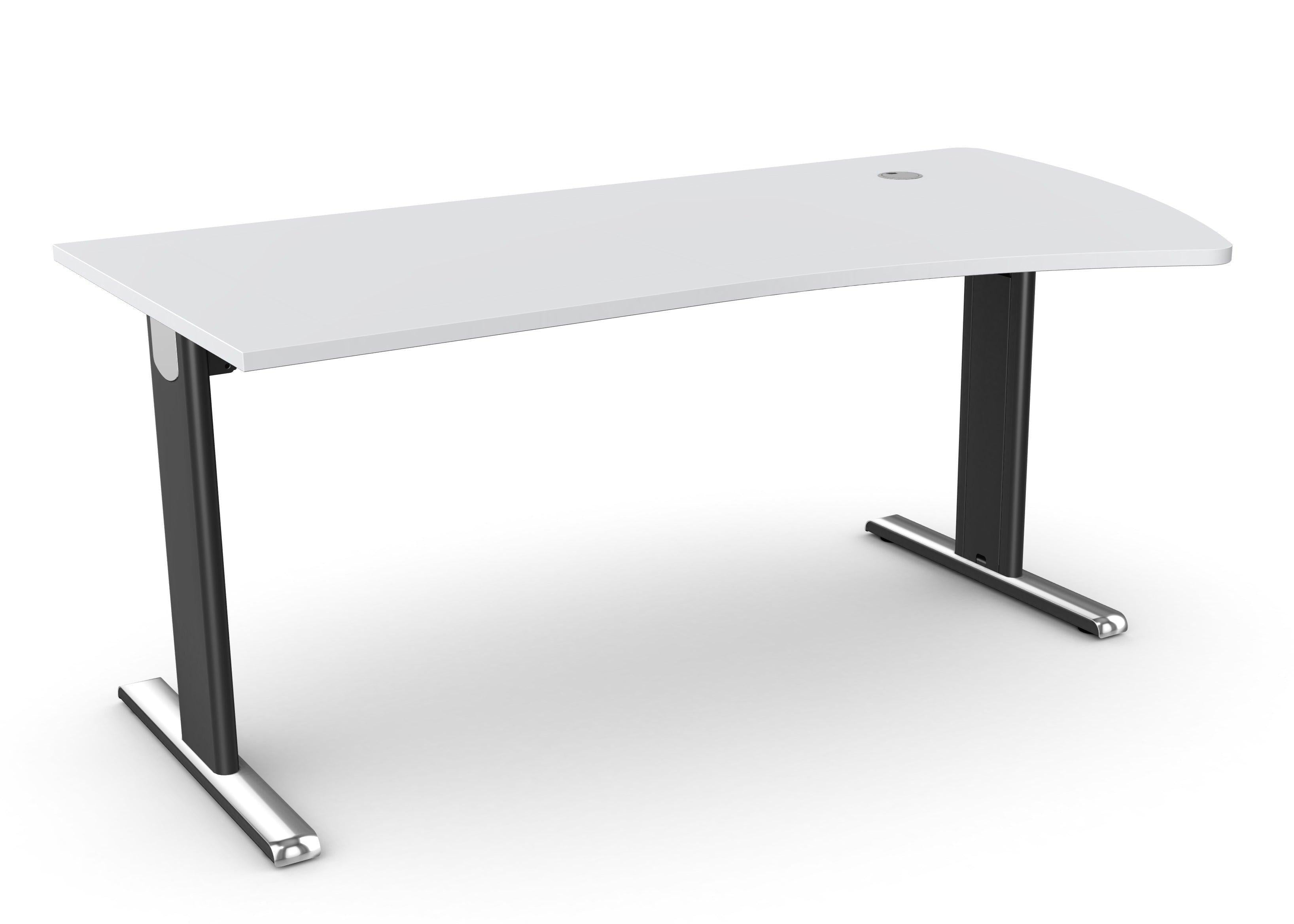 Biroja galds THEO ELEGANCE ONE, 180 x 80/100 cm - Ergostock.lv