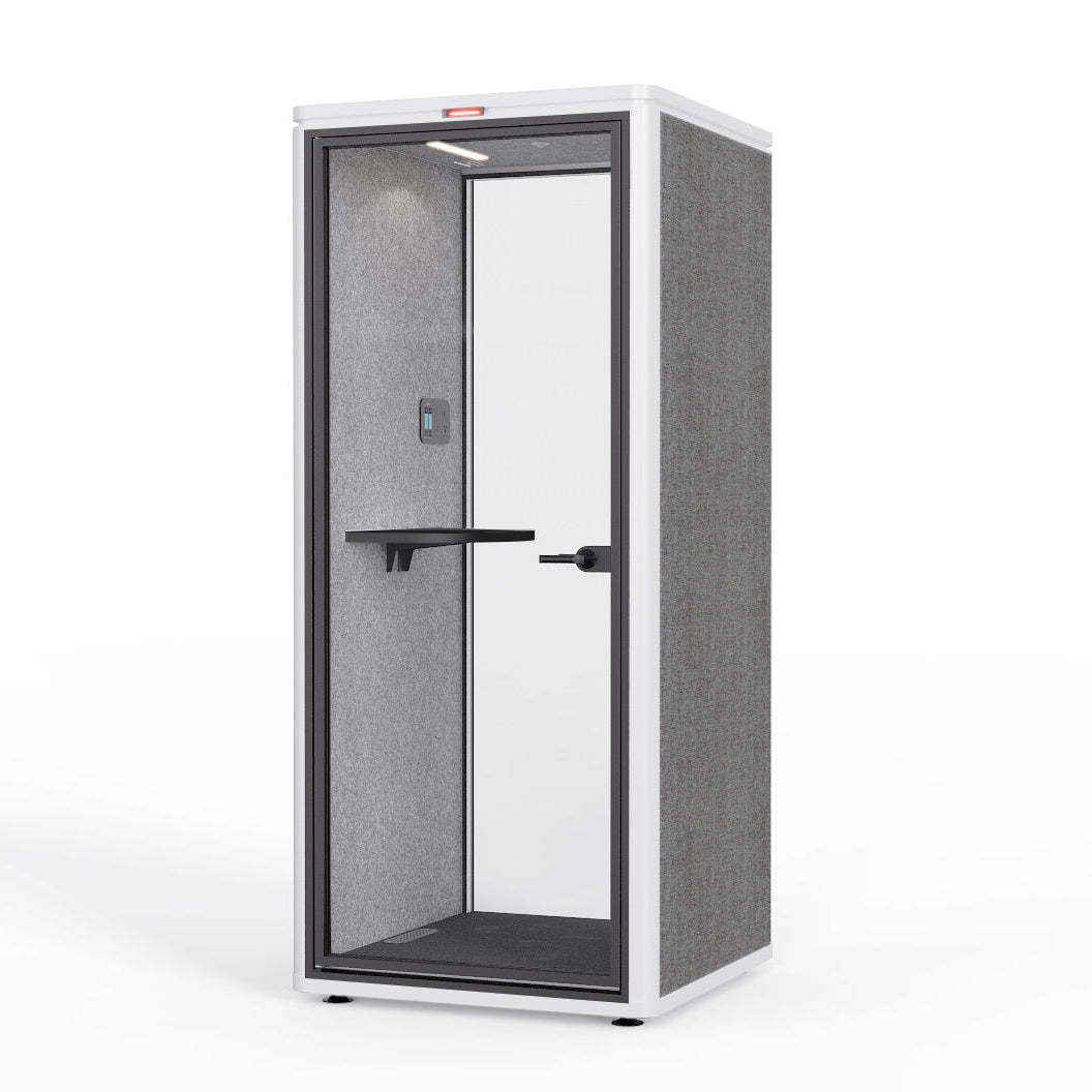 Klusuma kabīne OVIKAA S POD, A- Class 31dB – Ash (pelēka) / Balta