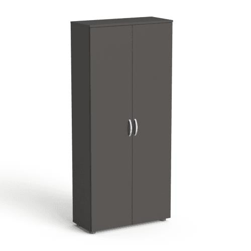 Biroja skapju komplekts Flexx Graphite, trīs skapji, kopējais platums 200 cm, grafīta - Ergostock.lv