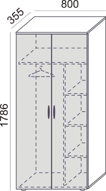 Biroja skapju komplekts Flexx Graphite, trīs skapji, kopējais platums 200 cm, grafīta - Ergostock.lv