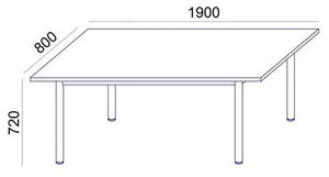 Konferenču galds ERGOSTOCK ONE 190 cm x 95 cm - Ergostock.lv