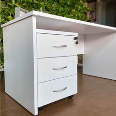 Atvilktņu bloks uz riteņiem BASIC, 3 atvilktnes, slēdzams - Ergostock.lv