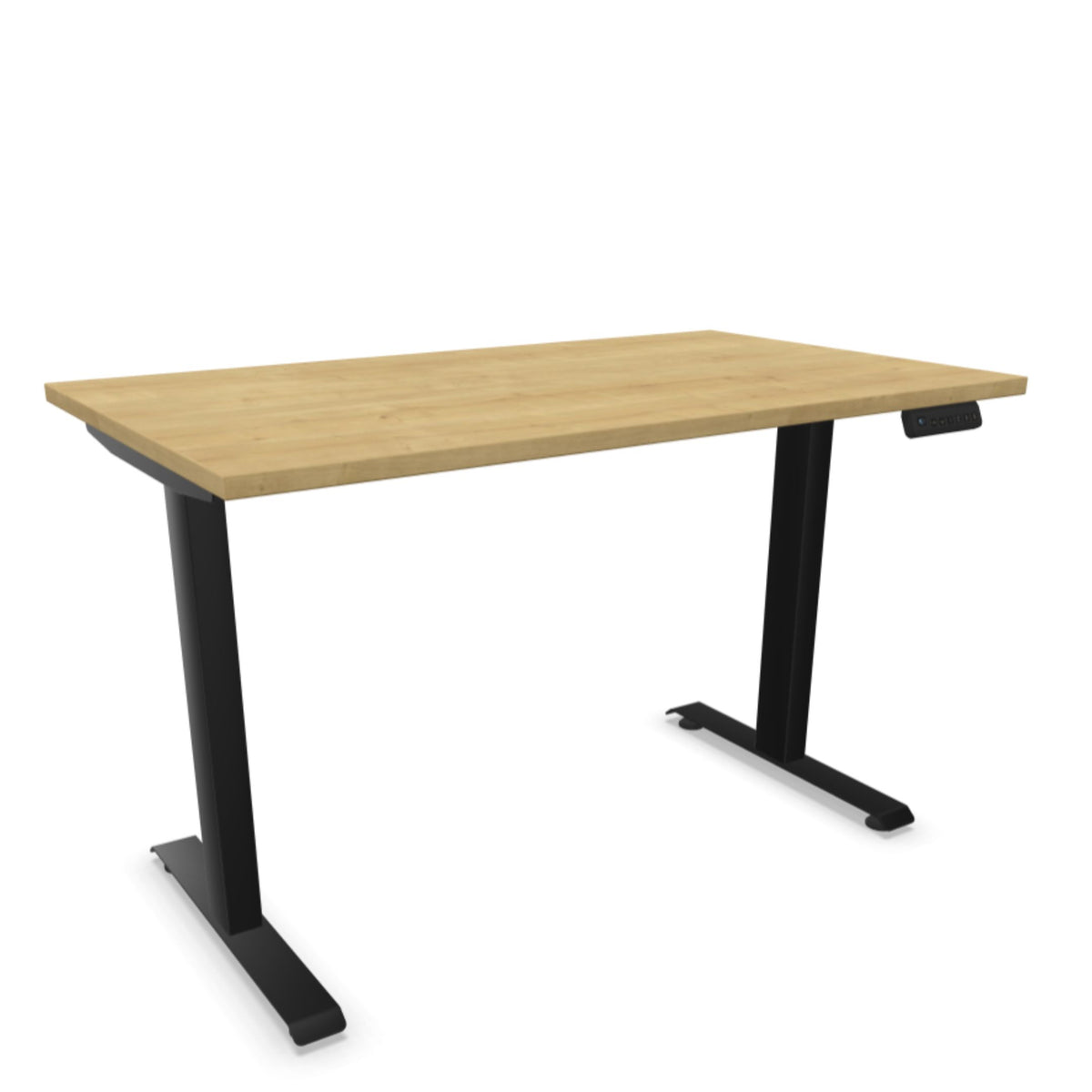 Elektriski augstumā regulējams galds LITE GEN2 – American oak / Melna / 120 x 65