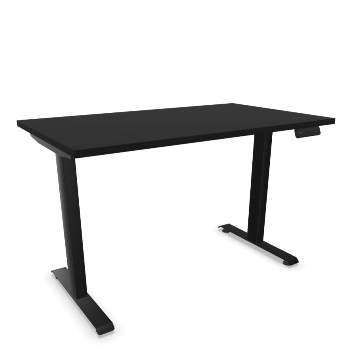 Elektriski augstumā regulējams galds LITE GEN2 – Melna / Melna / 120 x 65