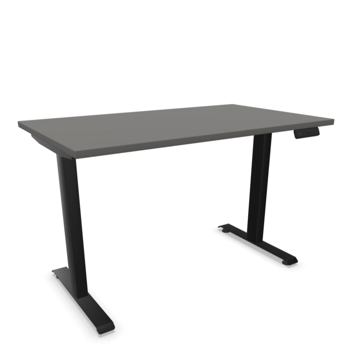Elektriski augstumā regulējams galds LITE GEN2 – Antracīts / Melna / 120 x 65