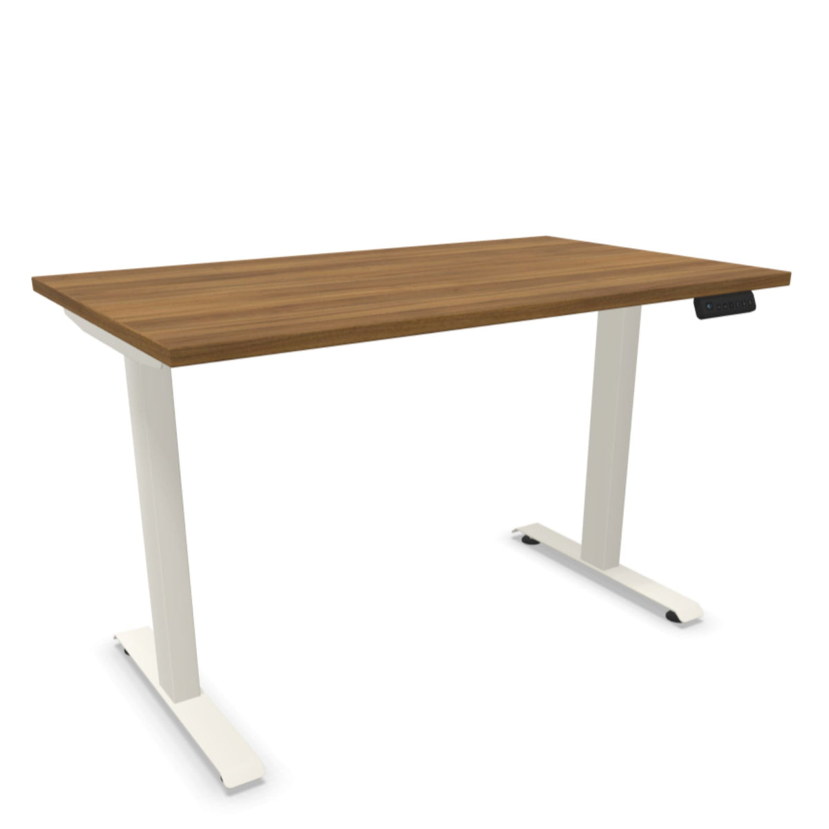 Elektriski augstumā regulējams galds LITE GEN2 – Riekstkoks / Balta / 120 x 65