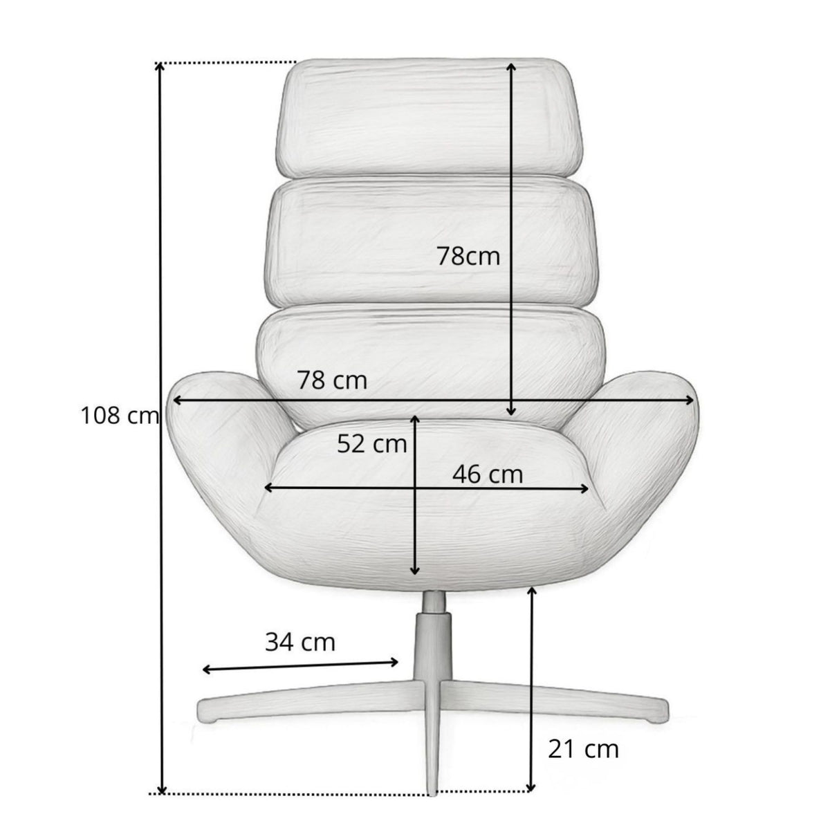 Atpūtas krēsls Cloud Light Beige
