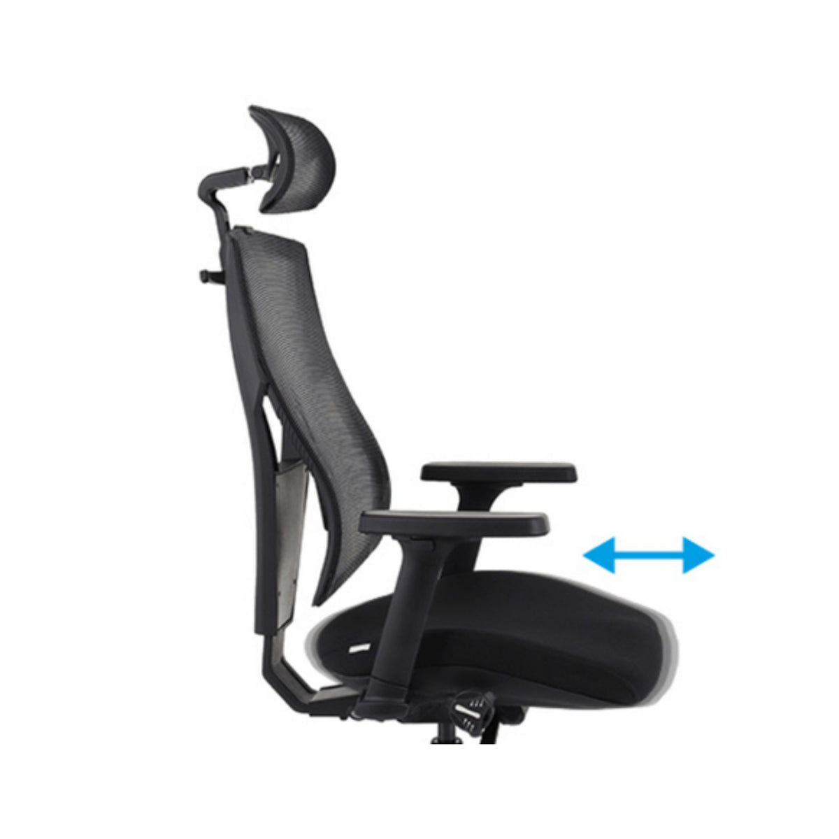 Biroja krēsls Futura 4S Plus Black Bondai