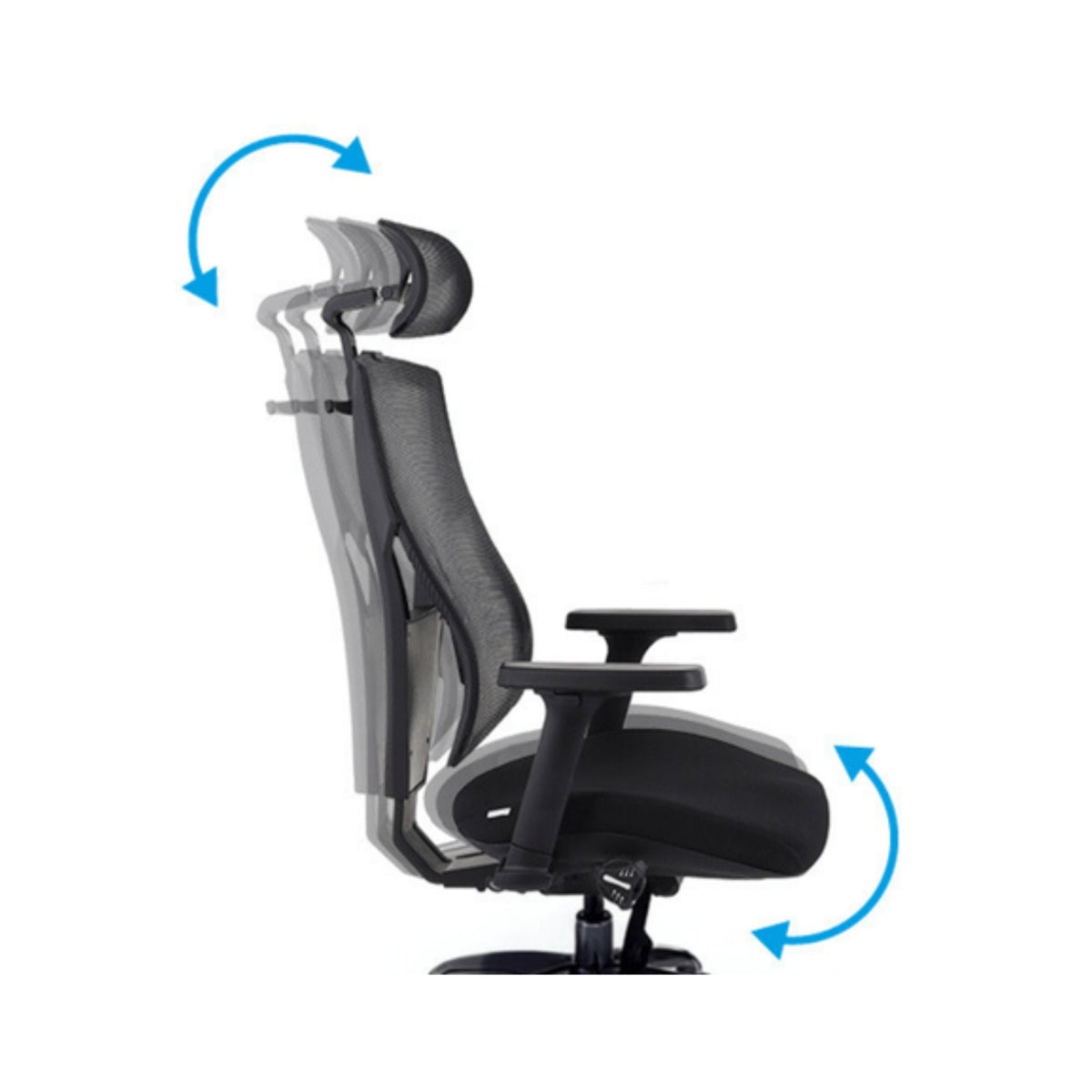 Biroja krēsls Futura 4S Plus Black Bondai
