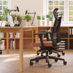 Biroja krēsls COCO HD Medley Black | WH | Chrome-Ergostock