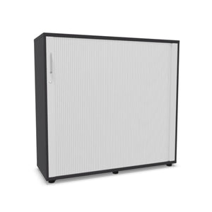 Biroja skapis NUWO ar rullo durvīm, 3 plaukti, 1140x1200x420 mm, konfigurējams - Ergostock.lv