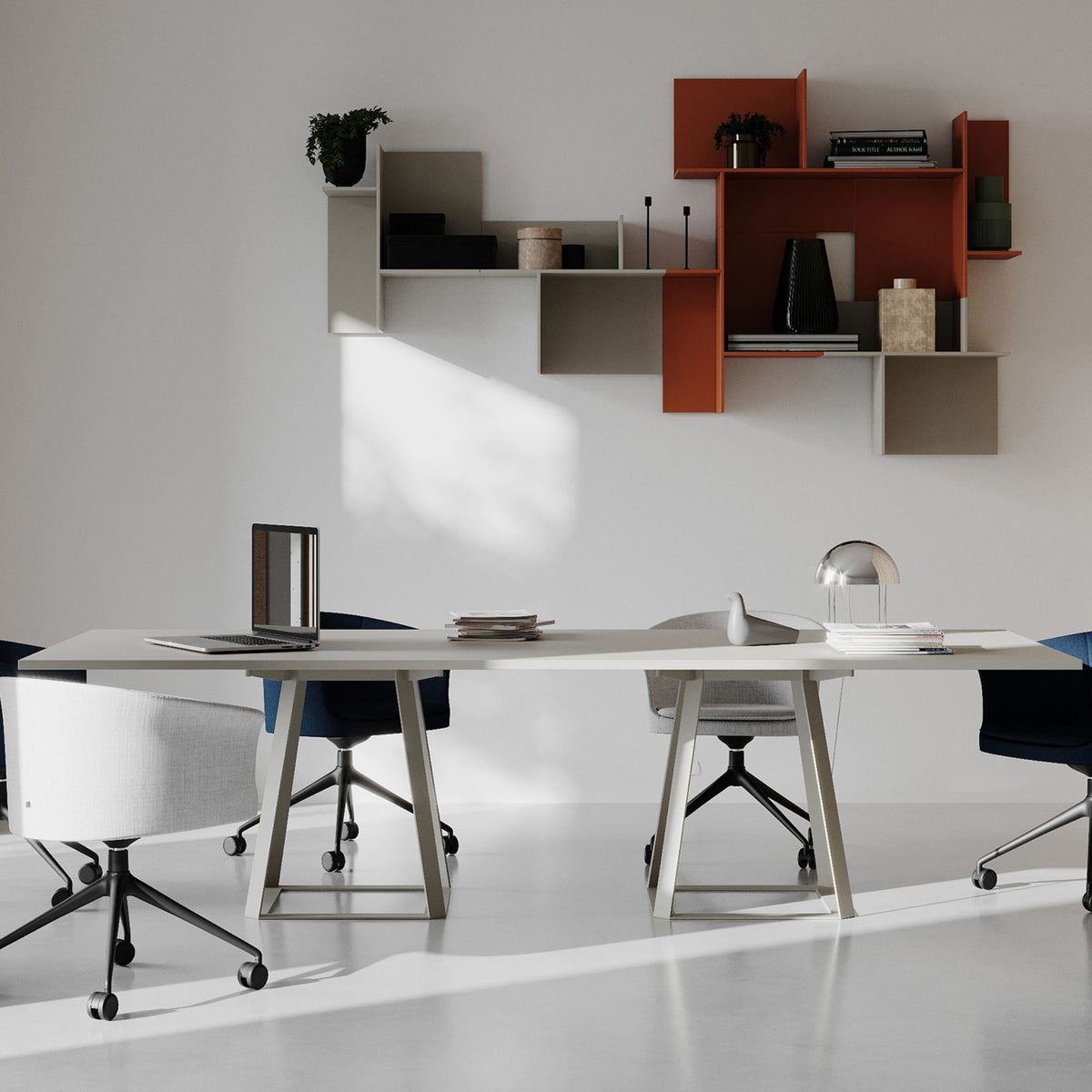 Konferenču galds H2 BALMA, 277 cm x 120 cm, konfigurējams-Ergostock