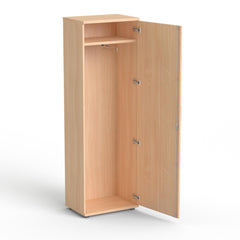 Garderobes skapis NUWO, ar plauktu un stangu, 1890x600x420 mm, konfigurējams - Ergostock.lv