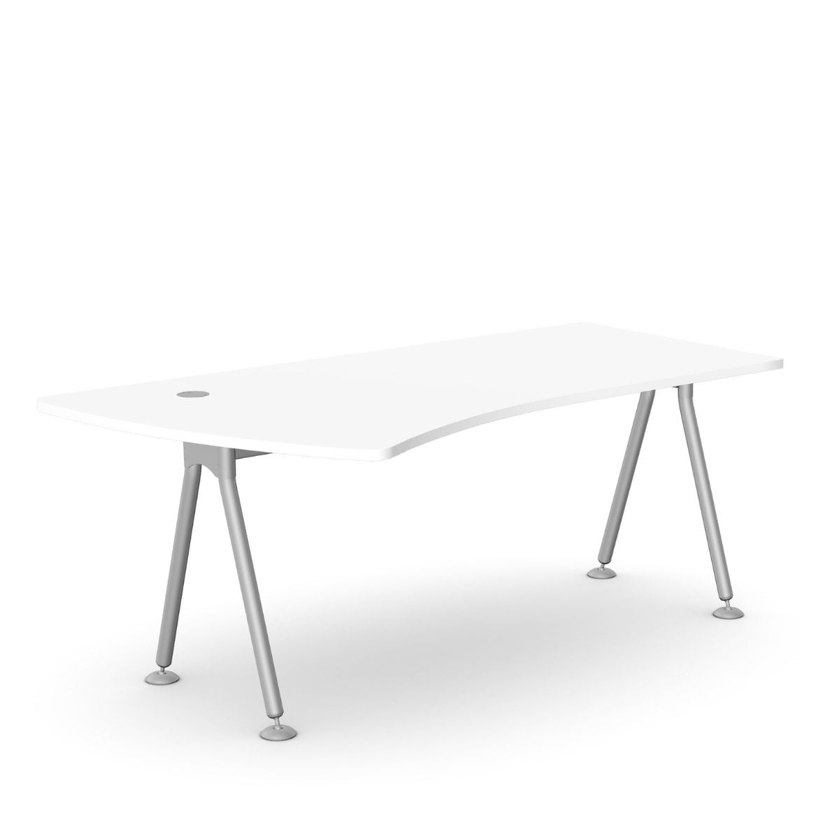 Biroja galds K2 ELEGANCE ONE, 180 x 80 cm, konfigurējams - Ergostock.lv