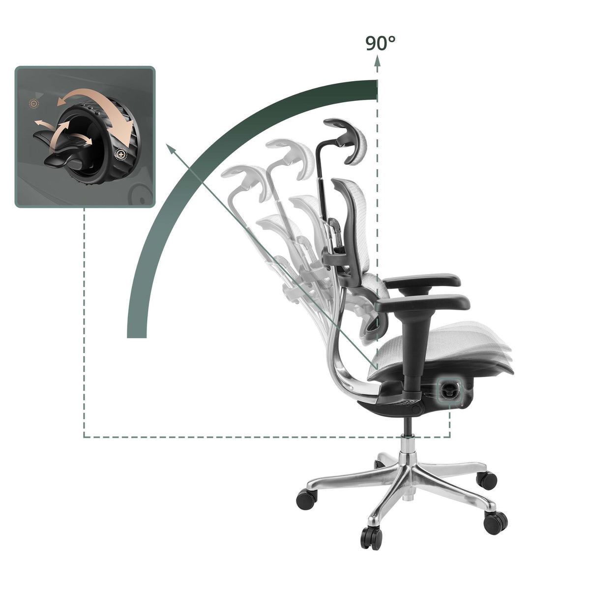 Biroja krēsls Ergohuman ULTRA GEN2 Grey