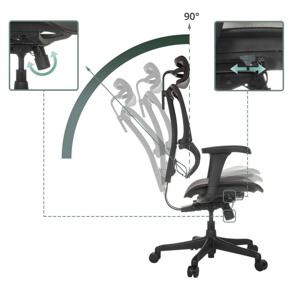 Biroja krēsls Ergohuman SLIM ECO GEN2