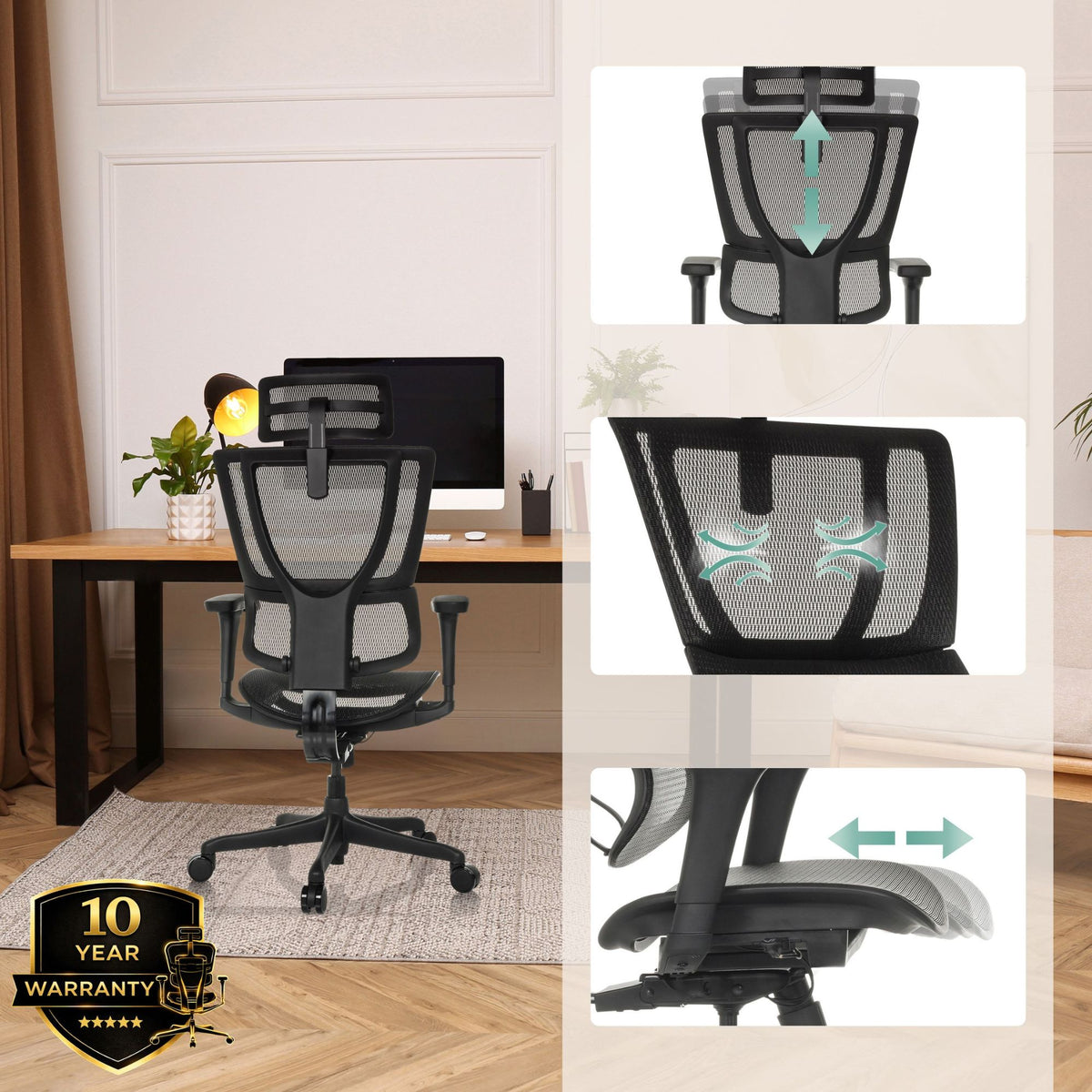 Biroja krēsls Ergohuman SLIM ECO GEN2
