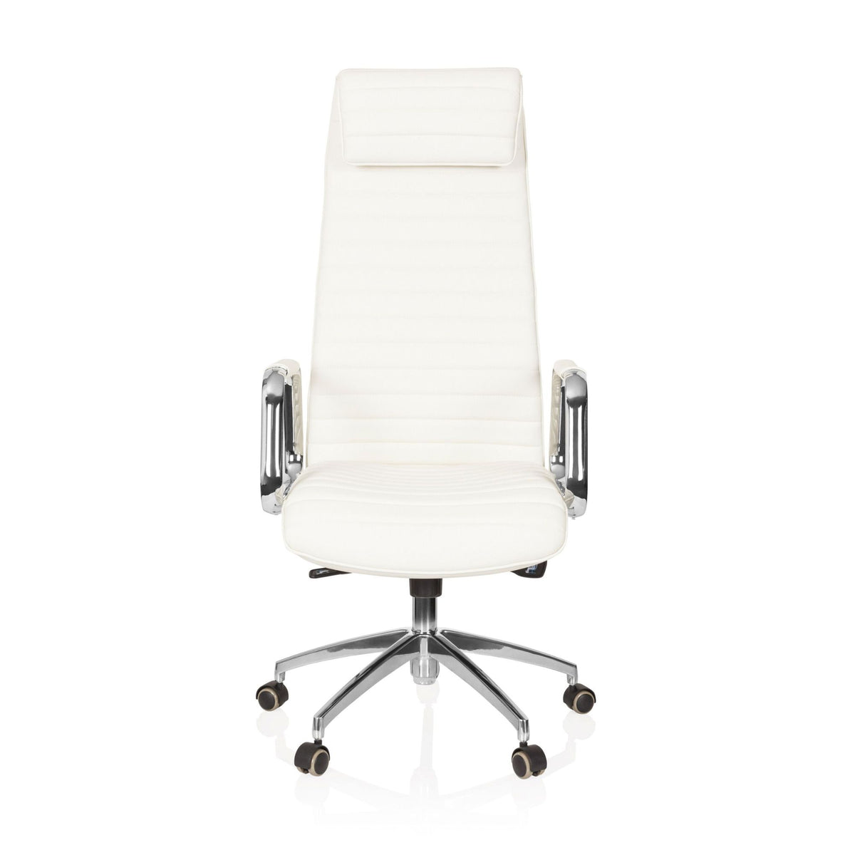 Biroja krēsls ASPERA Nappa Leather Luxus Creme White