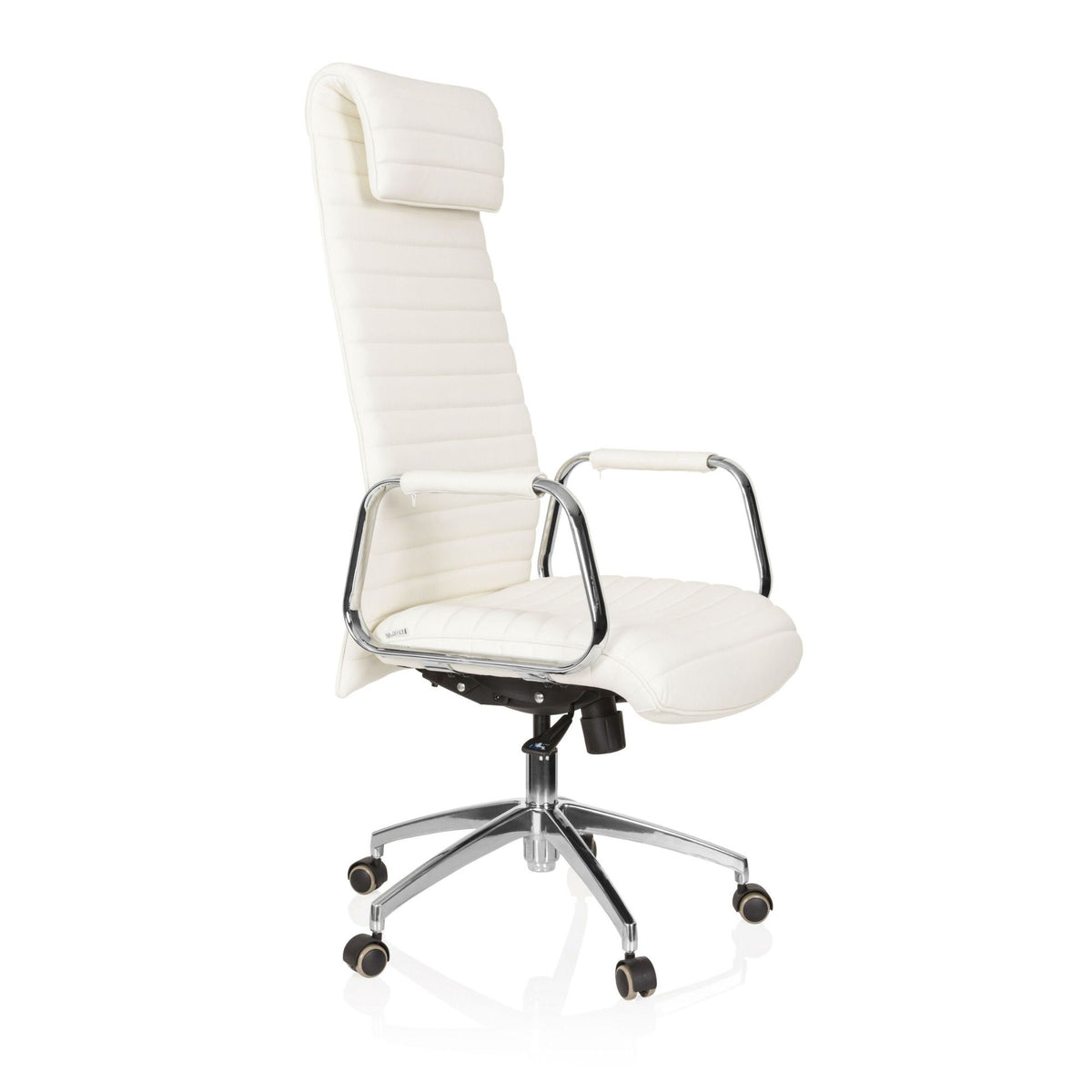 Biroja krēsls ASPERA Nappa Leather Luxus Creme White